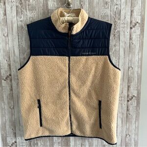 Vineyard Vines Men's Quilted and Sherpa Vest Preppy XL